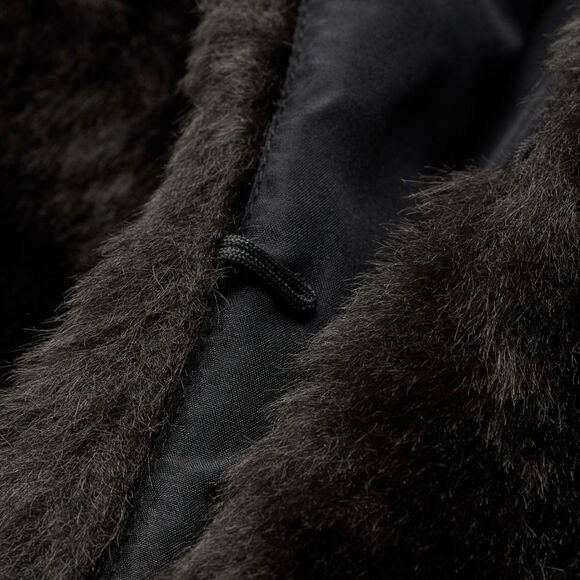 NEW H&M Black Faux Fur Cropped Jacket, Size S - Picture 3 of 6